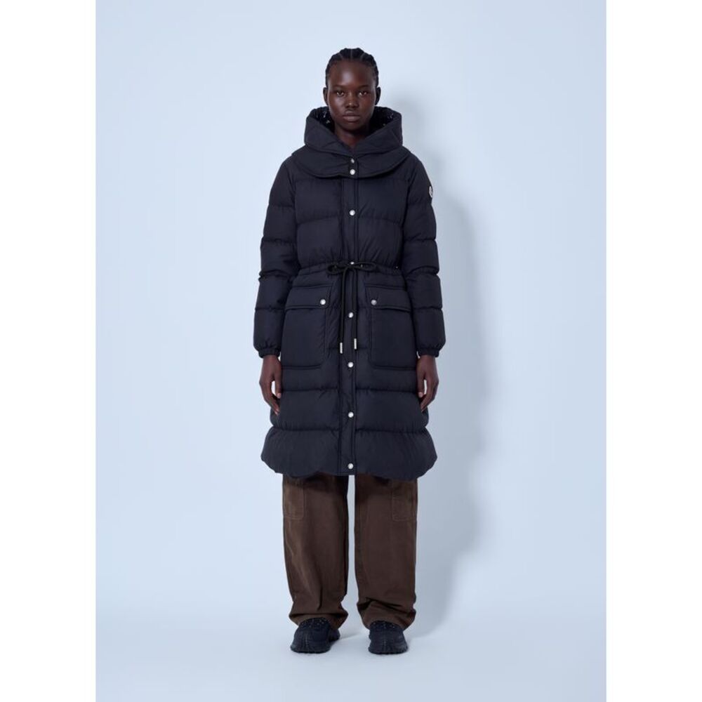 Moncler Women Pic Hooded Long Down Coat